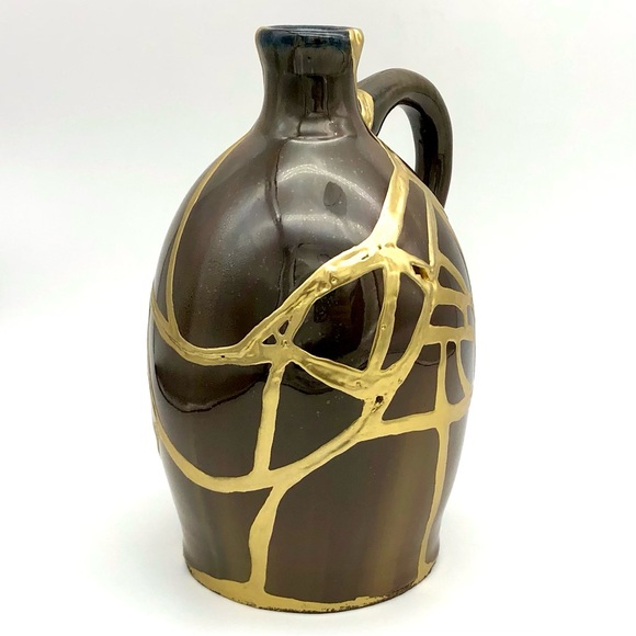 Kintsugi Musical Jug Vase Romeo And Juliet Gold Crack Anniversary Growth Gift - Picture 6 of 14